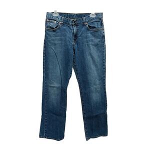 Lucky Brand Dungarees Classic Fit Straight Denim Jeans 10/30 Mid‎ Rise Med Wash